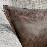 SLD Leather Parsons Cocoa Multiple Sizes Throw Pillow (Set of 2) by Classic Home at Eve Furniture
