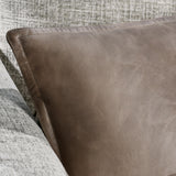 SLD Leather Sandstorm Taupe Multiple Sizes Throw Pillow (Set of 2) by Classic Home at Eve Furniture