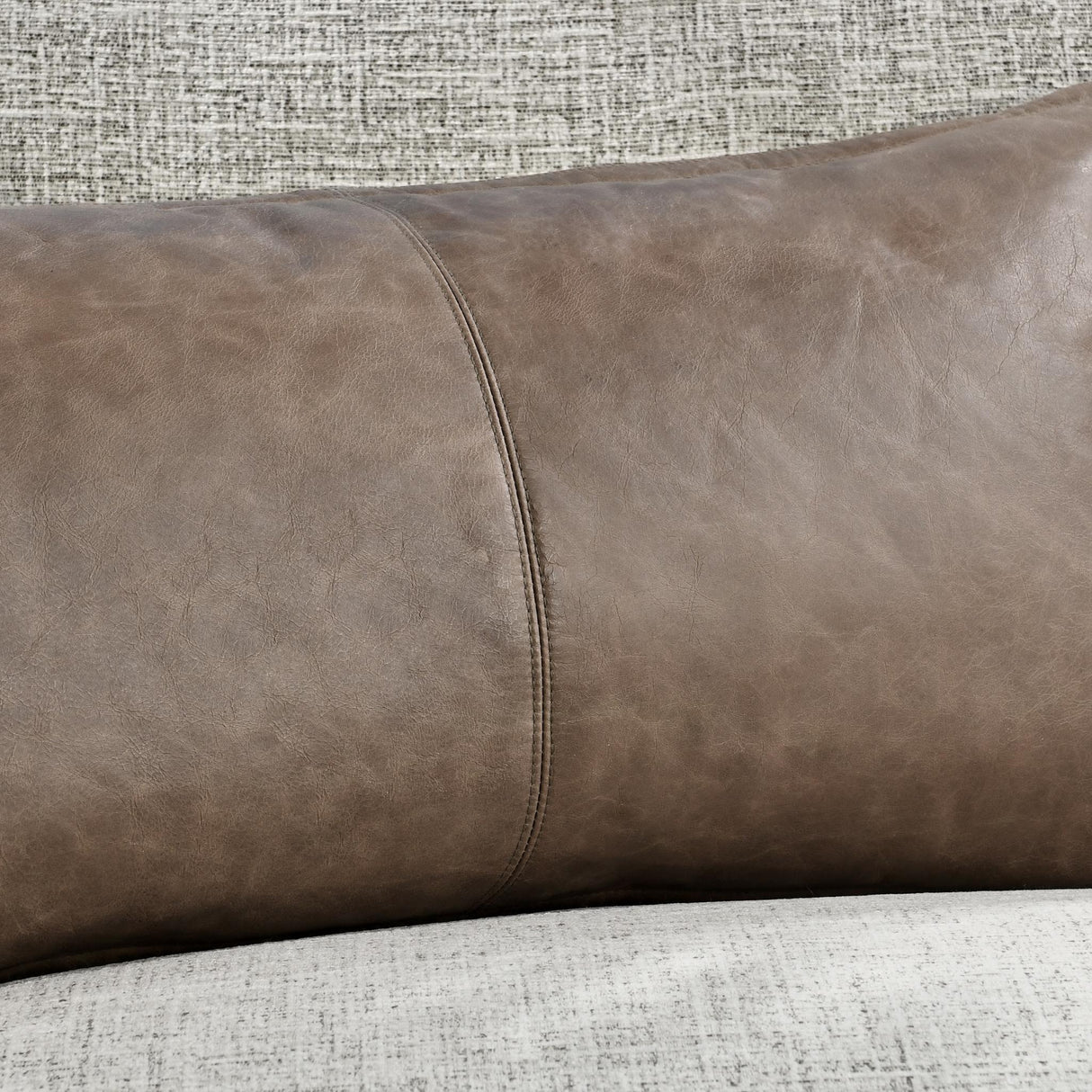 SLD Leather Sandstorm Taupe Multiple Sizes Throw Pillow (Set of 2) by Classic Home at Eve Furniture