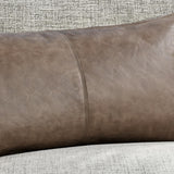 SLD Leather Sandstorm Taupe Multiple Sizes Throw Pillow (Set of 2) by Classic Home at Eve Furniture