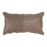 SLD Leather Sandstorm Taupe Multiple Sizes Throw Pillow (Set of 2) by Classic Home at Eve Furniture