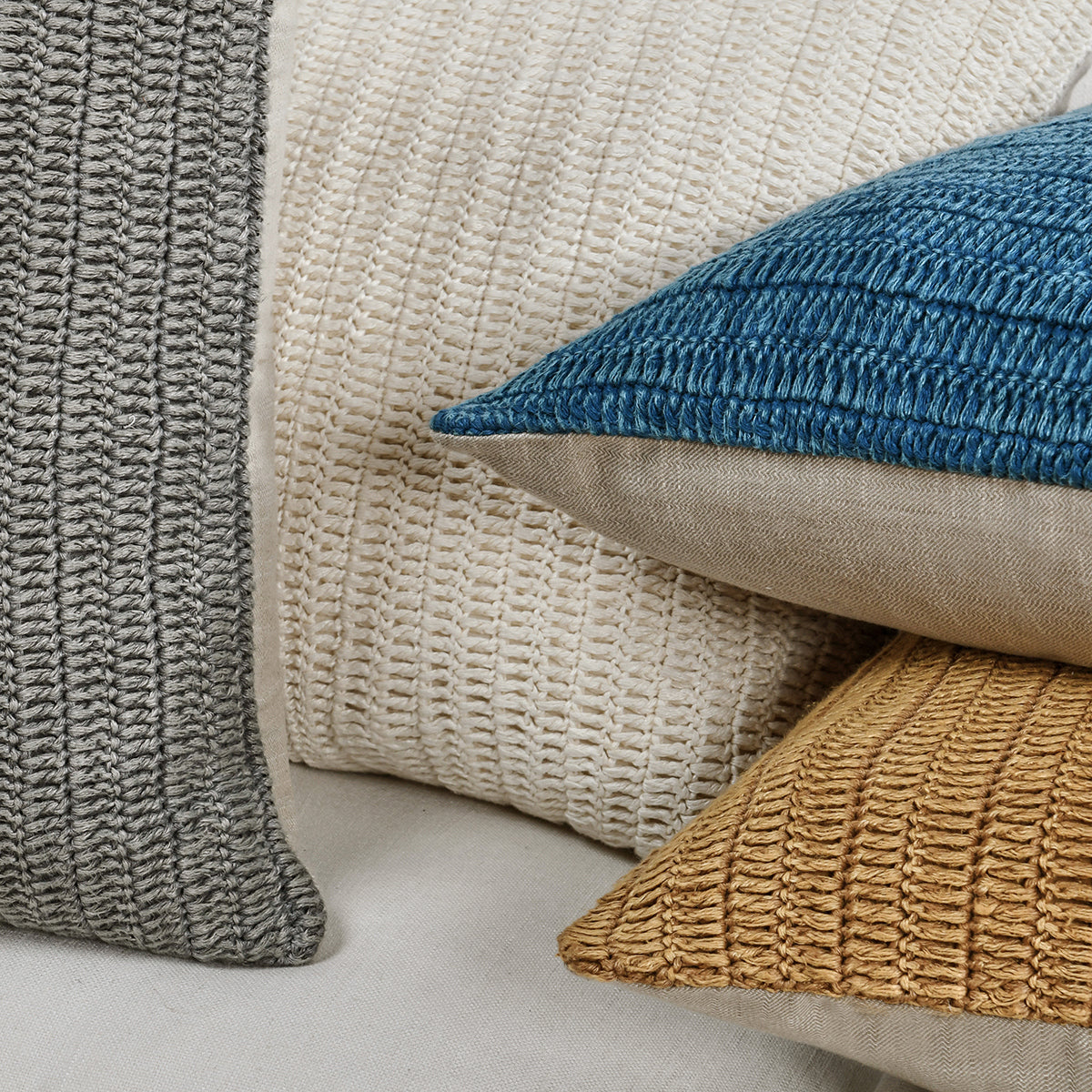 SLD Macie Blue 22x22 Throw Pillow (Set of 2) by Classic Home at Eve Furniture