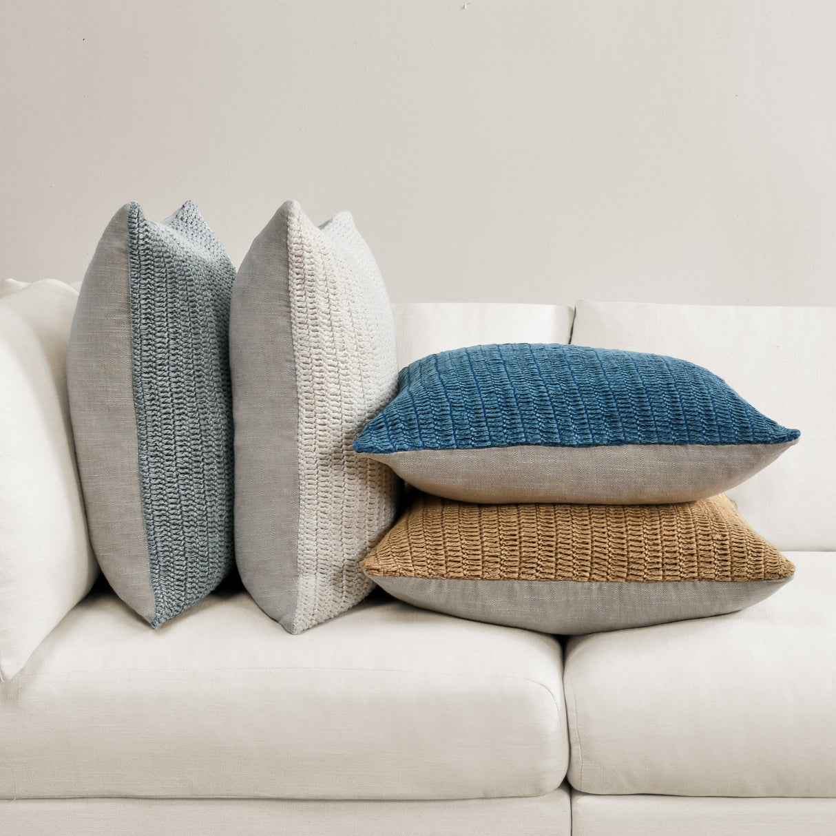 SLD Macie Honey 22x22 Throw Pillow (Set of 2) by Classic Home at Eve Furniture