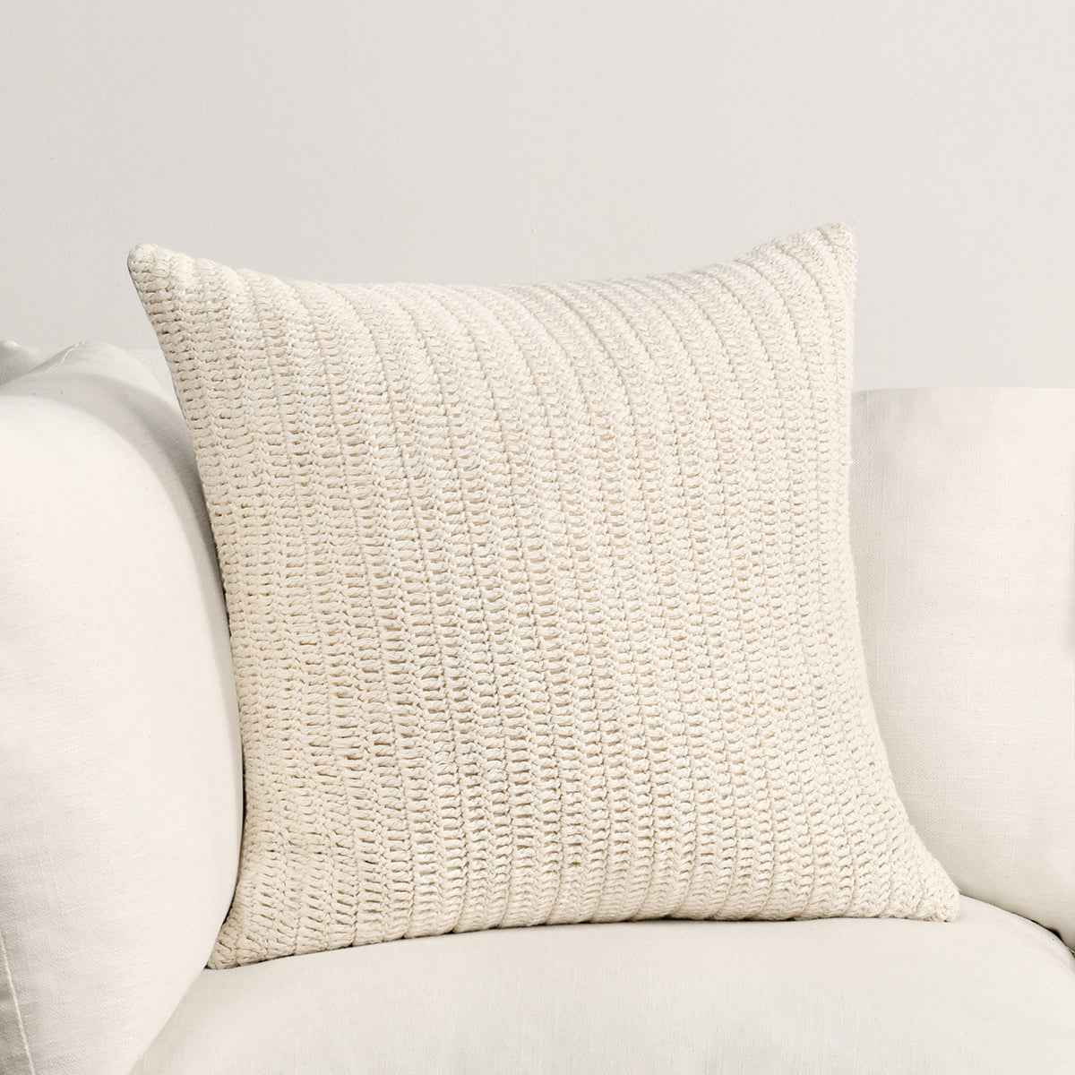 SLD Macie Ivory 22x22 Throw Pillow (Set of 2) by Classic Home at Eve Furniture