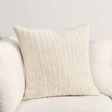 SLD Macie Ivory 22x22 Throw Pillow (Set of 2) by Classic Home at Eve Furniture
