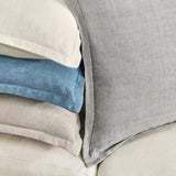 SLD Solstice Gray 22x22 Throw Pillow (Set of 2) by Classic Home at Eve Furniture