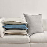 SLD Solstice Ivory 22x22 Throw Pillow (Set of 2) by Classic Home at Eve Furniture