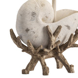 Sleeping Shell White/Brown Table Lamp by Crestview at Eve Furniture