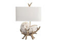 Sleeping Shell White/Brown Table Lamp by Crestview at Eve Furniture