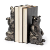 Sleuth (Set of 2) 9L x 8W Grizzly Bear Bookends by Mercana at Eve Furniture