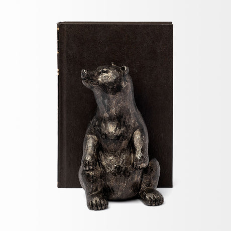 Sleuth (Set of 2) Grizzly Bear Bookends by Mercana at Eve Furniture
