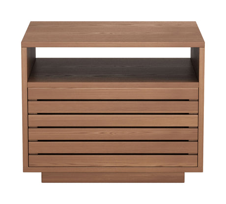 Slit Walnut Nightstand by Zuomod at Eve Furniture