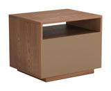 Slit Walnut Nightstand by Zuomod at Eve Furniture
