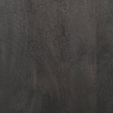 Sloan 42W x 80H Black Wood W/Black Metal Frame Arched Cabinet by Mercana at Eve Furniture