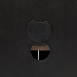 Sloan Black Wood W/Black Metal Frame Accent Cabinet by Mercana at Eve Furniture