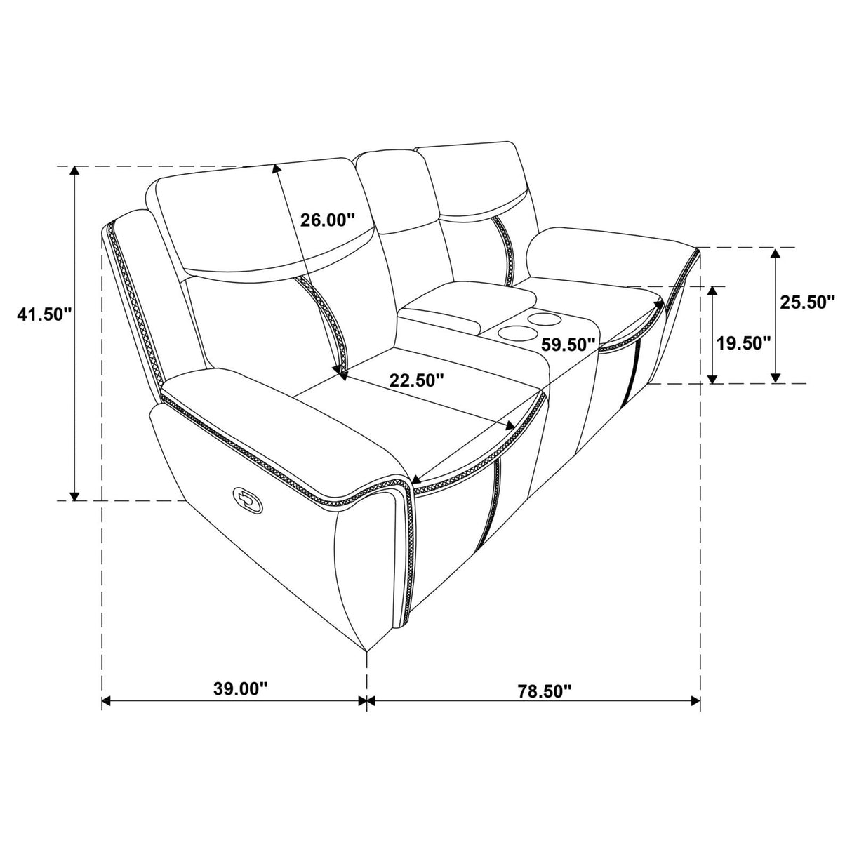 Sloane 2-piece Upholstered Motion Reclining Sofa Set Blue