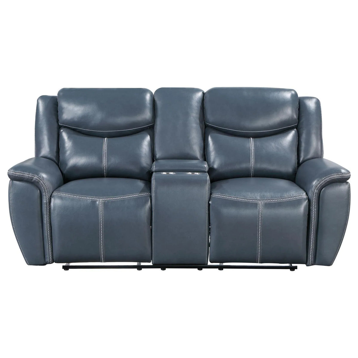 Sloane Blue 2-Piece Upholstered Motion Reclining Sofa Set by Coaster at Eve Furniture