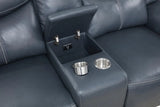 Sloane Blue 2-Piece Upholstered Motion Reclining Sofa Set by Coaster at Eve Furniture