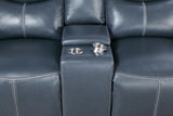 Sloane Blue 2-Piece Upholstered Motion Reclining Sofa Set by Coaster at Eve Furniture