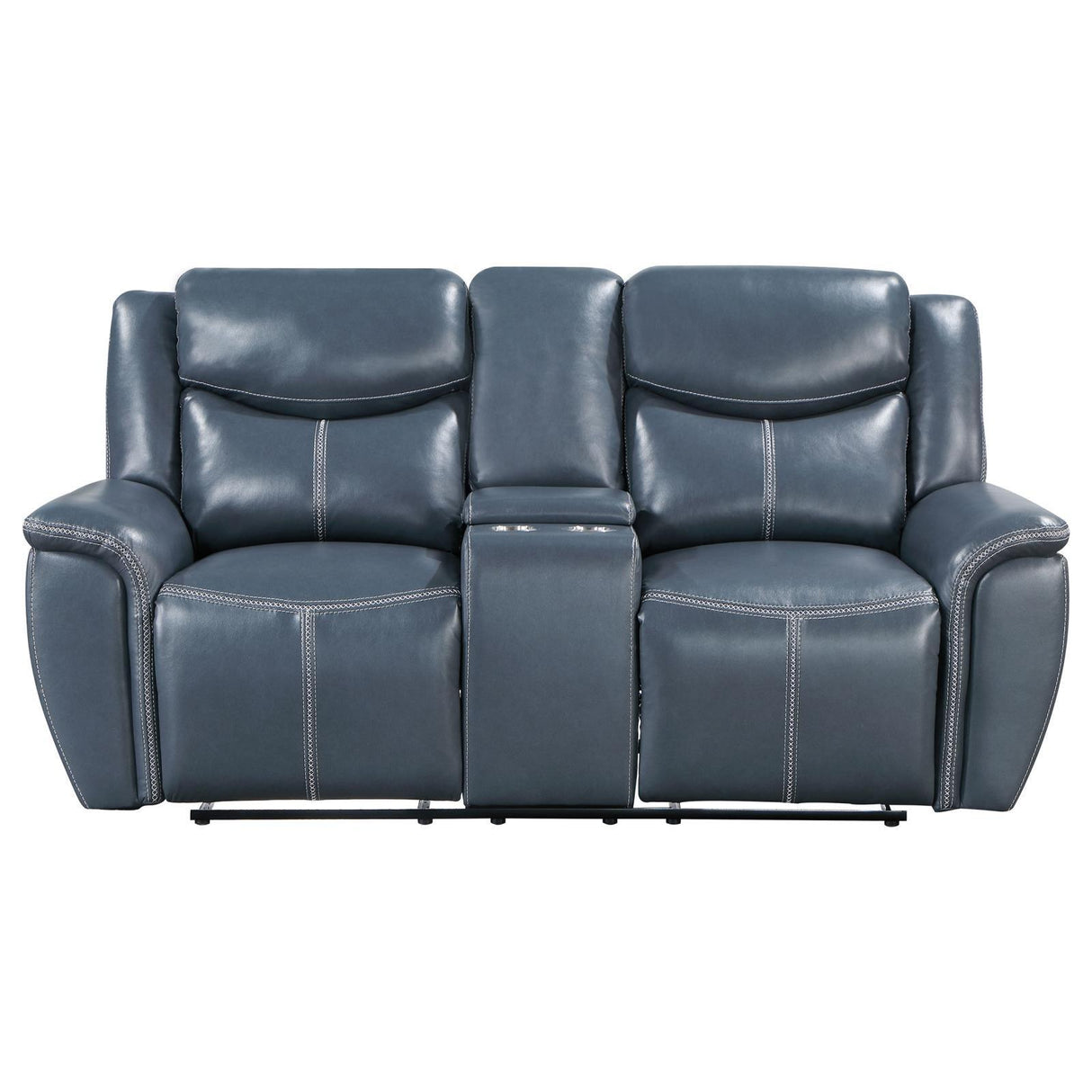 Sloane Blue 3-Piece Upholstered Motion Reclining Sofa Set by Coaster at Eve Furniture