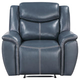 Sloane Blue 3-Piece Upholstered Motion Reclining Sofa Set by Coaster at Eve Furniture