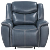 Sloane Blue 3-Piece Upholstered Motion Reclining Sofa Set by Coaster at Eve Furniture