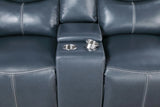 Sloane Blue 3-Piece Upholstered Motion Reclining Sofa Set by Coaster at Eve Furniture