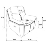 Sloane Blue 3-Piece Upholstered Motion Reclining Sofa Set by Coaster at Eve Furniture