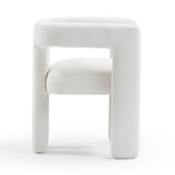 Sloane Bone White Upcycled Fabric Chair by TOV Furniture at Eve Furniture