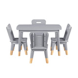 Sloane Gray 5-Piece Pack Children Table and Chairs Set by Homelegance at Eve Furniture