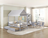 Sloane Gray 5-Piece Pack Children Table and Chairs Set by Homelegance at Eve Furniture