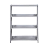 Sloane Gray Bookcase with 3 Fixed Shelves by Homelegance at Eve Furniture