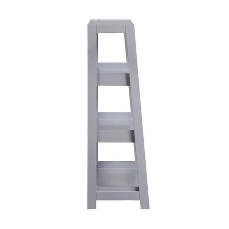 Sloane Gray Bookcase with 3 Fixed Shelves by Homelegance at Eve Furniture