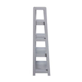 Sloane Gray Bookcase with 4 Fixed Shelves by Homelegance at Eve Furniture