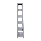 Sloane Gray Bookcase with 5 Fixed Shelves by Homelegance at Eve Furniture