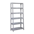 Sloane Gray Bookcase with 5 Fixed Shelves by Homelegance at Eve Furniture
