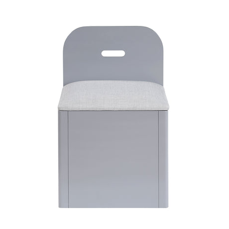 Sloane Gray Full Bookcase Bed with Hidden Desk, Stool and Storage Bench by Homelegance at Eve Furniture