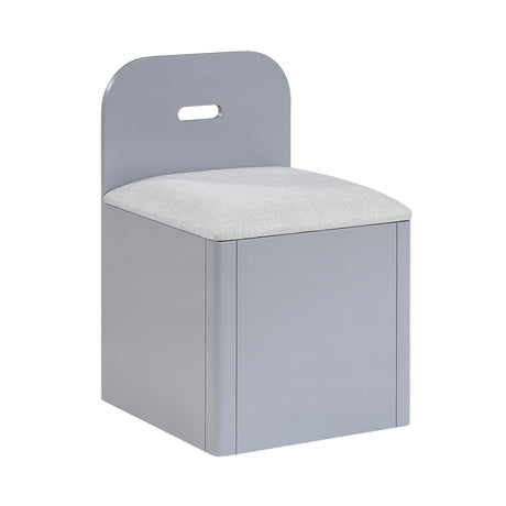 Sloane Gray Full Bookcase Bed with Hidden Desk, Stool and Storage Bench by Homelegance at Eve Furniture