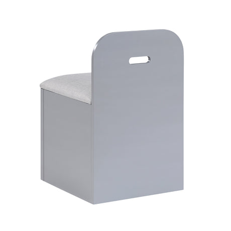 Sloane Gray Full Bookcase Bed with Hidden Desk, Stool and Storage Bench by Homelegance at Eve Furniture