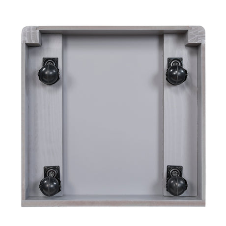 Sloane Gray Full Bookcase Bed with Hidden Desk, Stool and Storage Bench by Homelegance at Eve Furniture