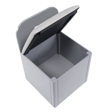 Sloane Gray Full Bookcase Bed with Hidden Desk, Stool and Storage Bench by Homelegance at Eve Furniture