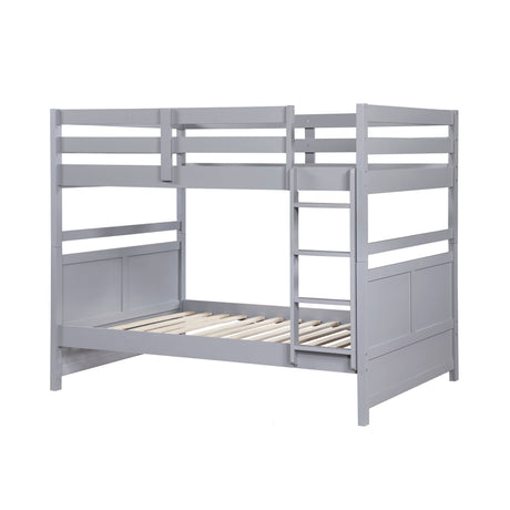 Sloane Gray Full/Full Bunk Bed by Homelegance at Eve Furniture