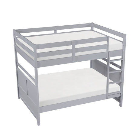 Sloane Gray Full/Full Bunk Bed by Homelegance at Eve Furniture