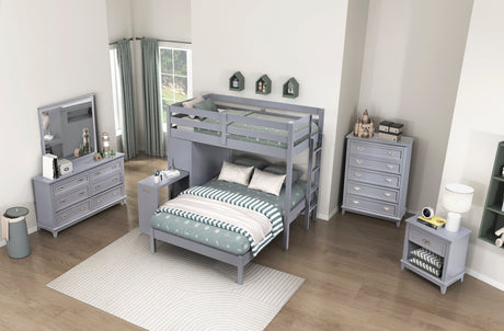 Sloane Gray Mirror by Homelegance at Eve Furniture