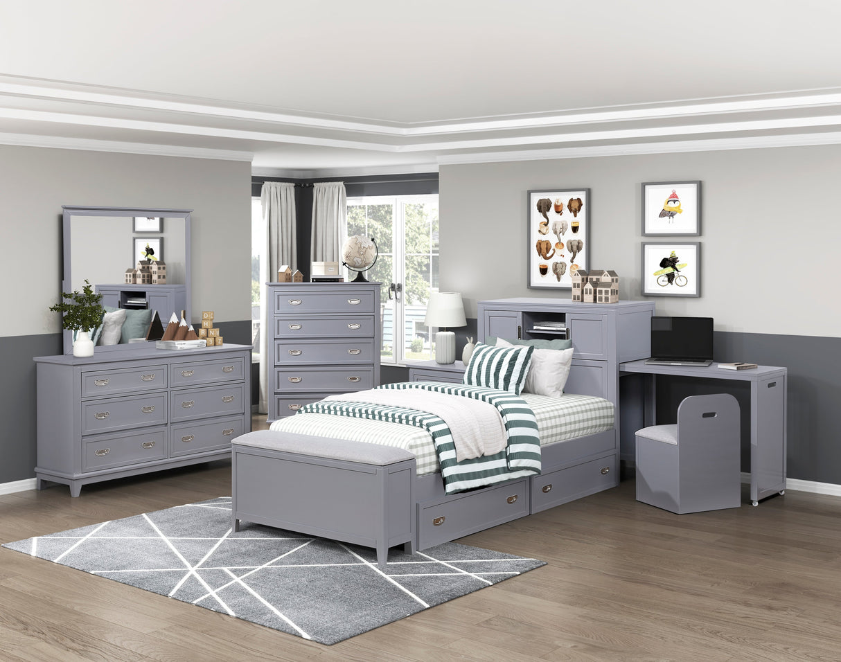 Sloane Gray Storage Box by Homelegance at Eve Furniture