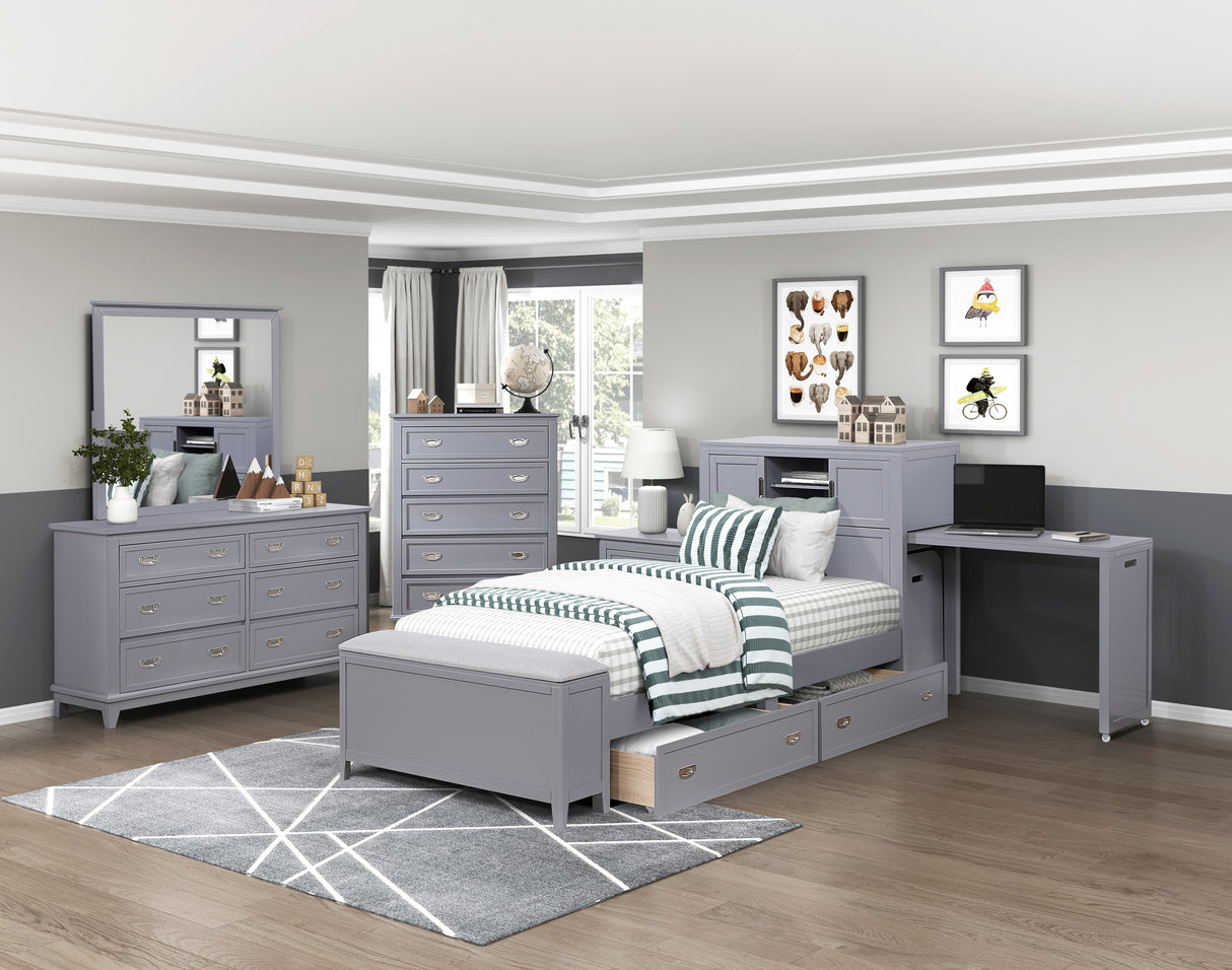 Sloane Gray Storage Box by Homelegance at Eve Furniture