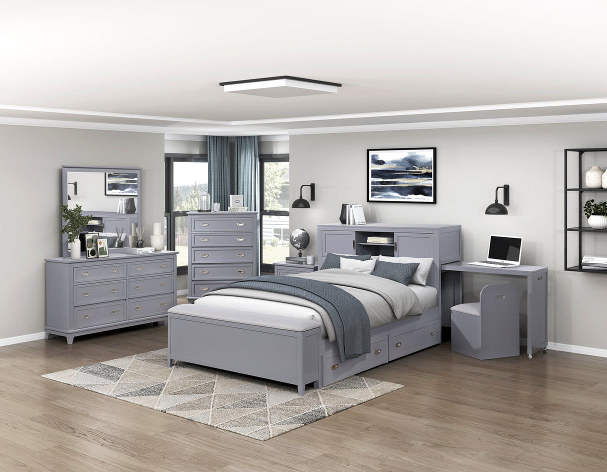 Sloane Gray Storage Box by Homelegance at Eve Furniture