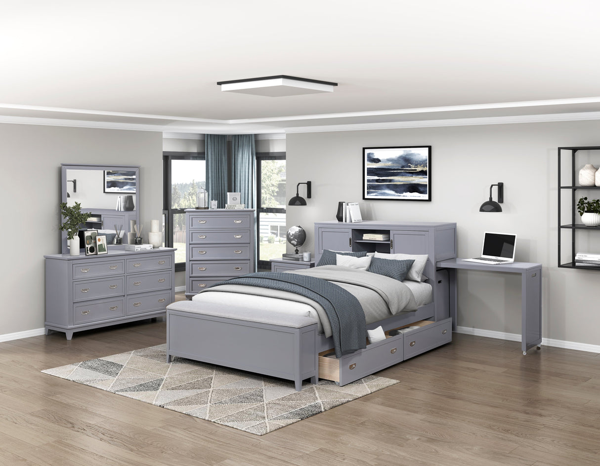 Sloane Gray Storage Box by Homelegance at Eve Furniture