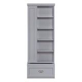 Sloane Gray Swivel Bookcase by Homelegance at Eve Furniture