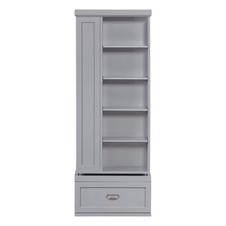 Sloane Gray Swivel Bookcase by Homelegance at Eve Furniture